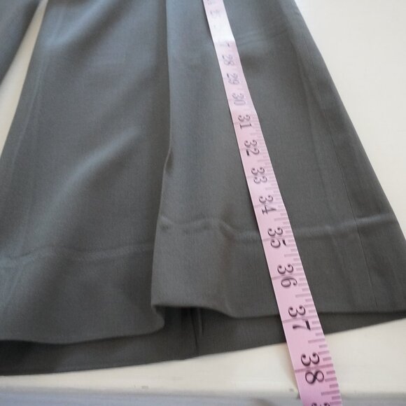 Burberry Wide Leg flat front dress slacks Trousers Size 8 - Picture 6 of 11